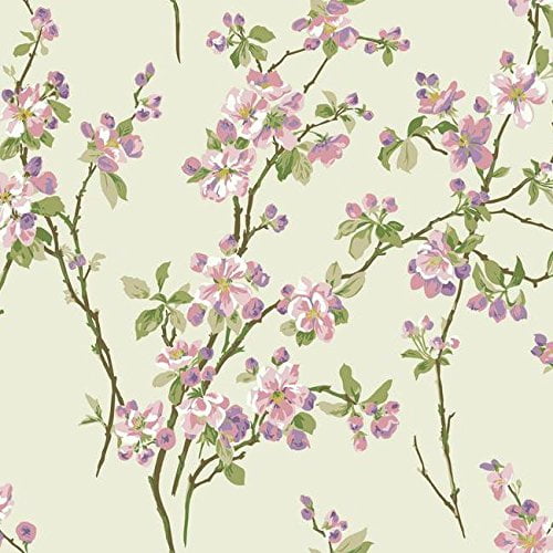 York Wallcoverings Marquis PR9016 Wallpaper Cherry Blossoms Floral Lavender Pink York Wallcoverings Marquis PR9016 Wallpaper Cherry Blossoms Floral Lavender Pink